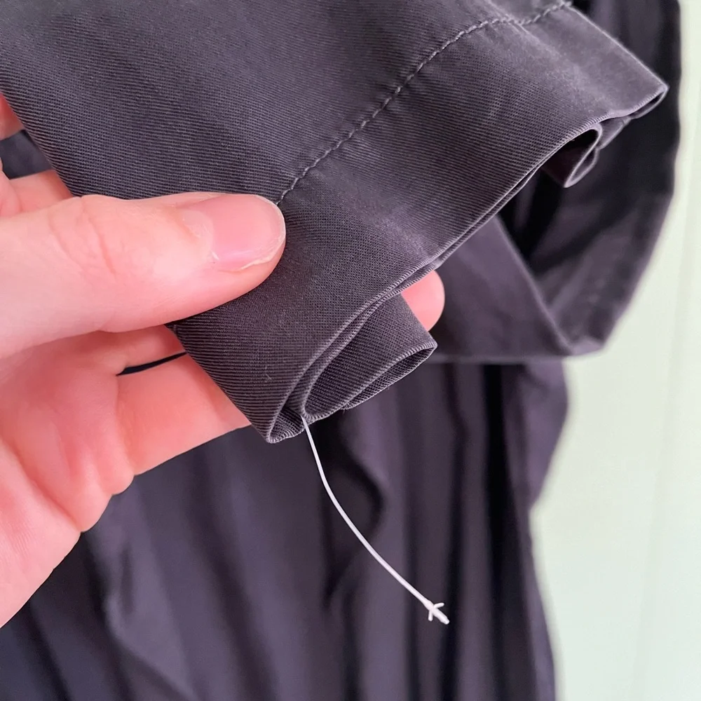 NWT BLANK NYC Dip Dye Dual Tone Gray Black Trench Coat Open Tunic Women'… - Picture 12 of 16